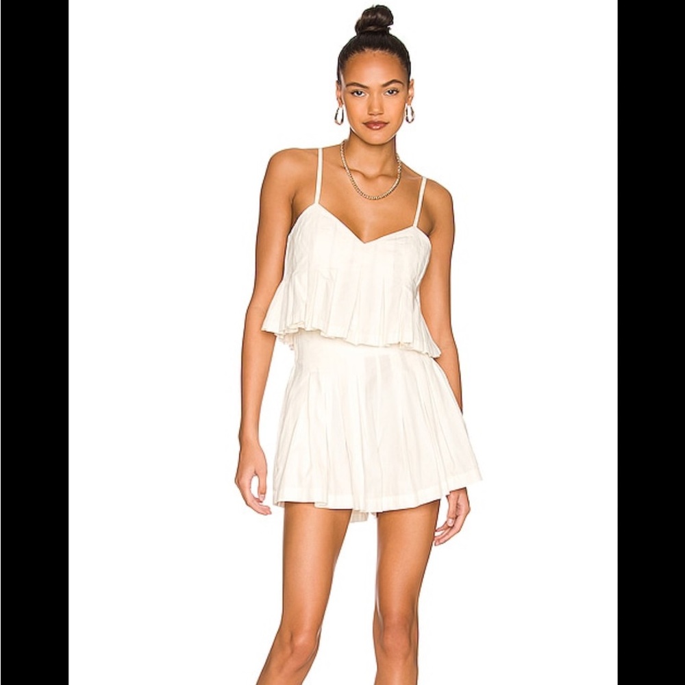 Free People Miki Top And Skirt Set in Ivory